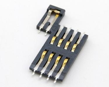 Mini Smart Card Connector,8P+2P,with CD Pin